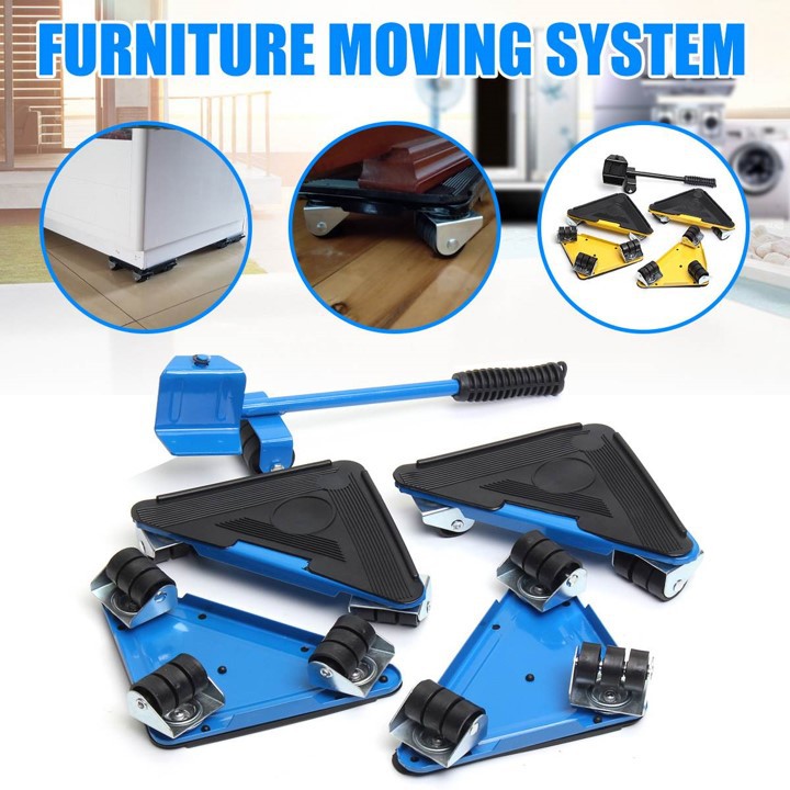 Portable Furniture Lifter Mover Set with Wheels Moves Furniture Tool