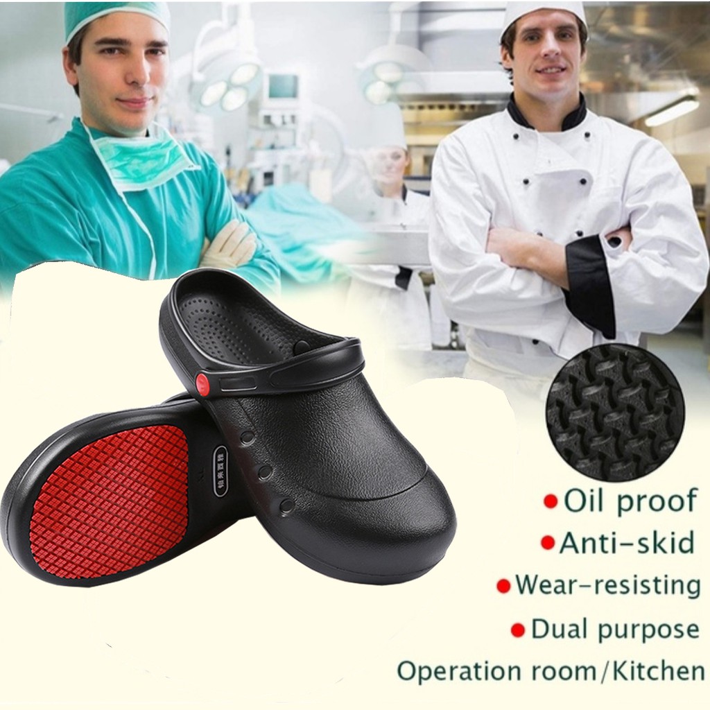 (Ready Stock)SAFETY CLOG (Depan ada besi) (COMFORTABLE AND FULL PROTECTION)