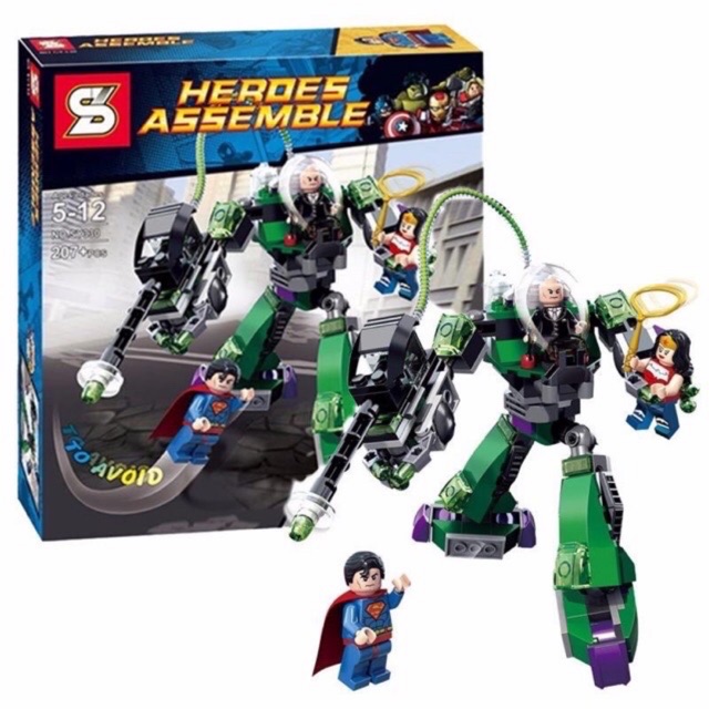 lego superman robot