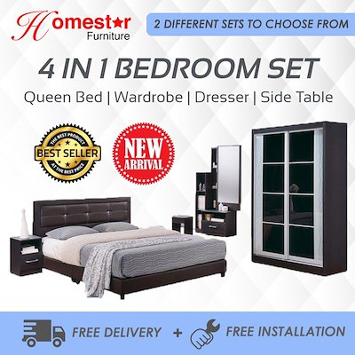 Homestar Cheapest 5 In 1 Bedroom Set Free Mattress