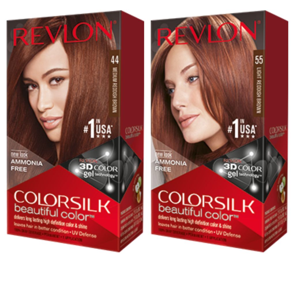 REVLON Hair Dye ColourSilk Reddish Brown Series * New packaging * | Shopee  Singapore