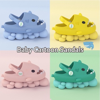 3D Shark Slippers Baby Non-slip Soft Bottom Thick-Soled Beach Sandals Cute Cartoon Kids Household Slipper