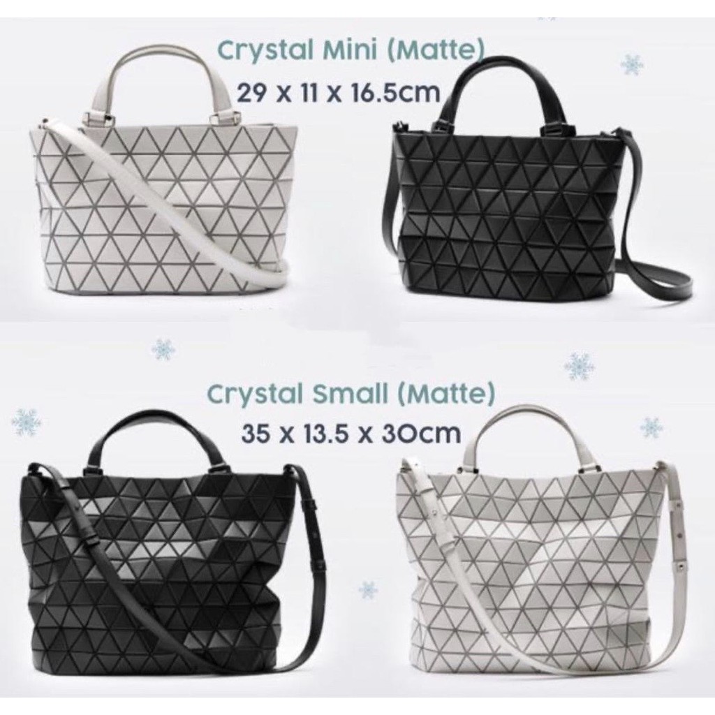 Issey Miyake Bao Bao Crystal Matte Shoulder Bag (Comes with 1 Year