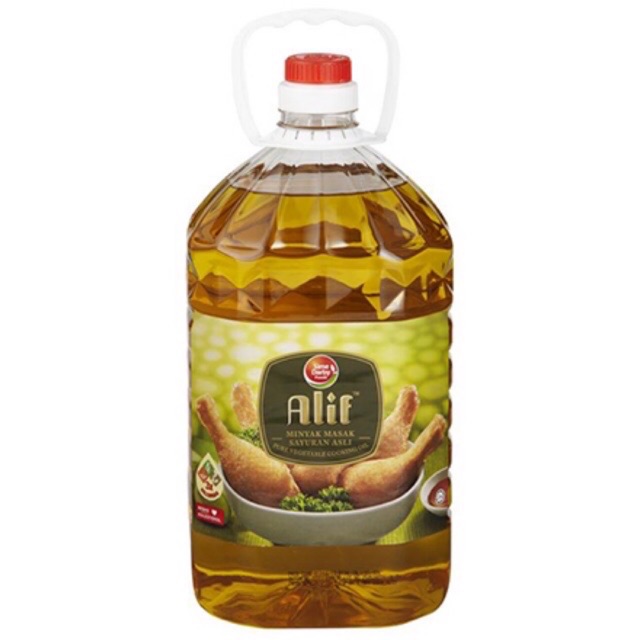 Alif Pure Vegetable Cooking Oil 5kg Shopee Singapore