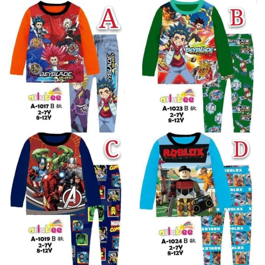 Clerance Ailubee A1017b A1019b Beyblade Pyjamas Shopee Singapore - beyblade roblox