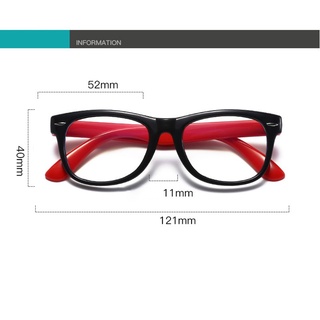 Image of thu nhỏ Children's Anti-blue light Anti-myopia anti-Radiation non-degree ultra-light glasses Kids silicone frame Eyeglass #4