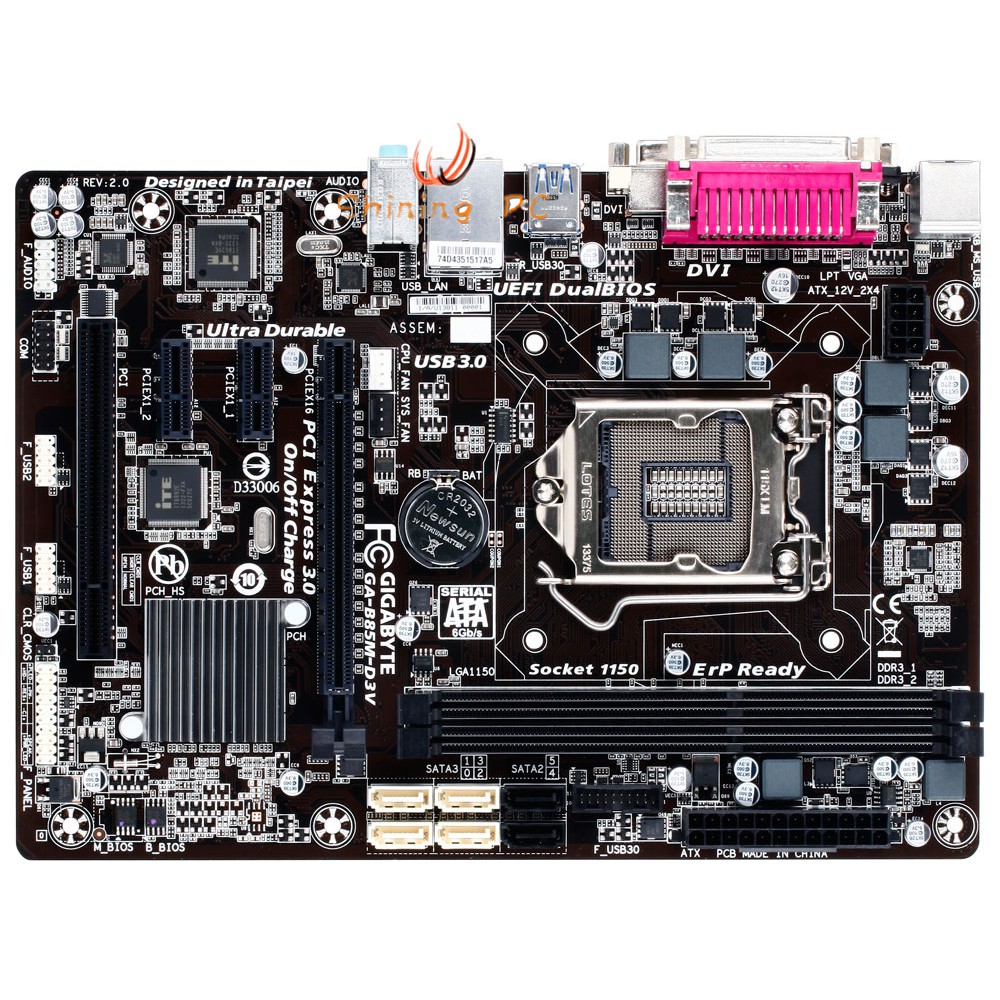 Gigabyte B85M D3V 1150 Socket Motherboard | Shopee Singapore