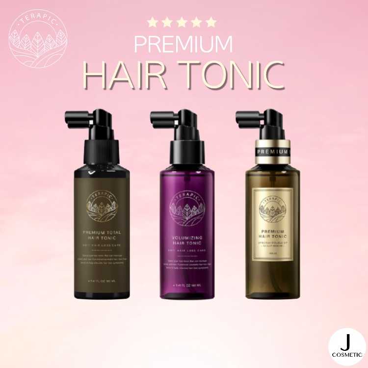 [Terapic] Premium Total Hair Tonic 3Types 160ml / Hair Loss Volume Care