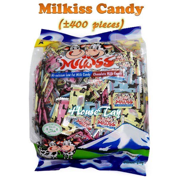 Shop Malaysia 400pcs Milkiss Hi Calcium Low Fat Chocolate Milk Candy Gula Susu Sweet Halal Shopee Singapore