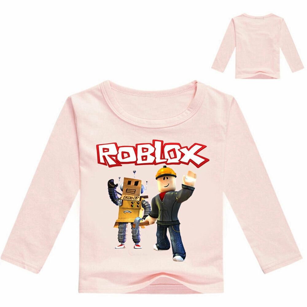 Clothes Shoes Accessories Roblox Boys Girls Kids Cartoon Long Sleeve T Shirt Tops Cotton Casual Costumes Lankanhotels - mustard long sleeve roblox