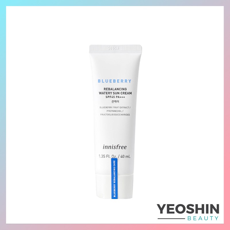 Innisfree Blueberry Rebalancing Watery Sun Cream Spf37 Pa 40ml