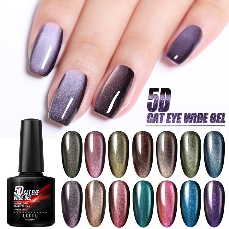 ♛5D Cat Eye Wide Gel Magnetic 10Ml Gel Polish Cat Eye Nail Art Gel Soak Off  Varnish | Shopee Singapore