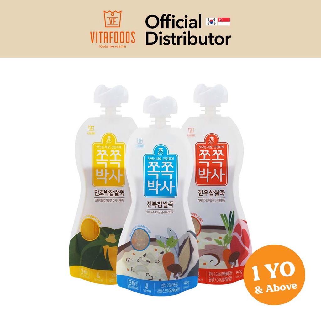 Vitafoods Dr. Jjok Jjok/ Baby porridge/ Korean porridge/ Baby food