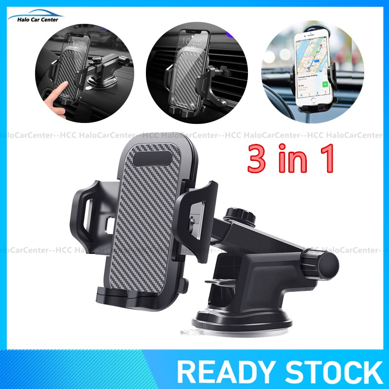 [Ready Stock]Super Strong Car Phone Holder with Silicone Suction Cup