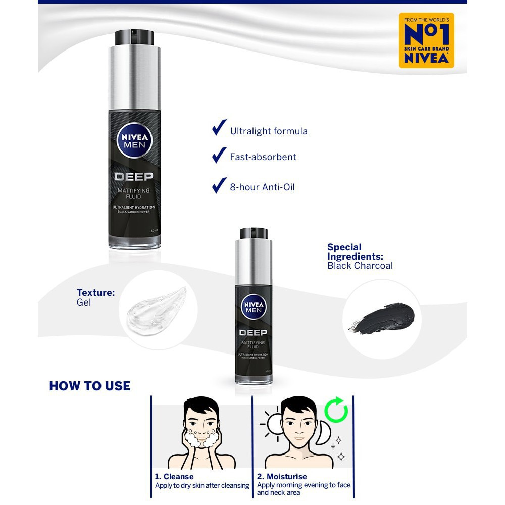 nivea men deep moisturiser