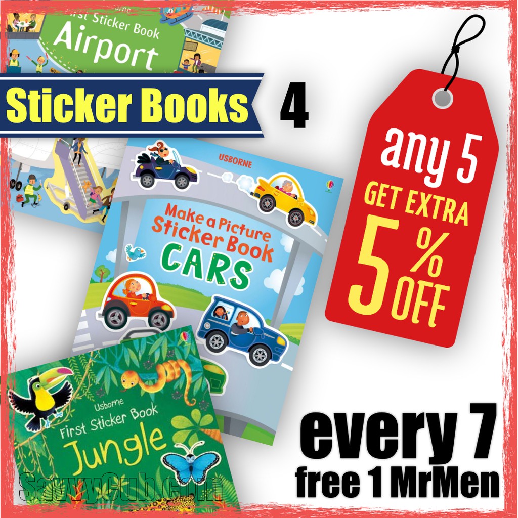 Usborne First Sticker Books Part 4 Sg Seller Ready Stock Age 3 Shopee Singapore