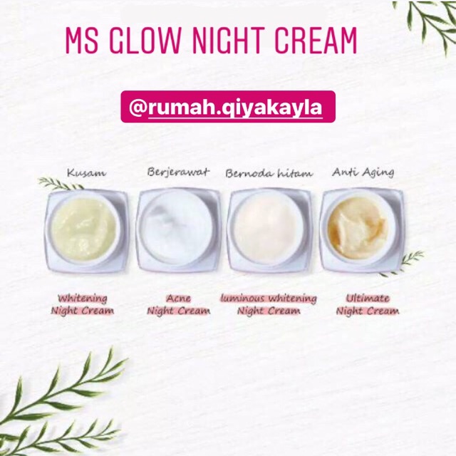 day cream acne ms glow