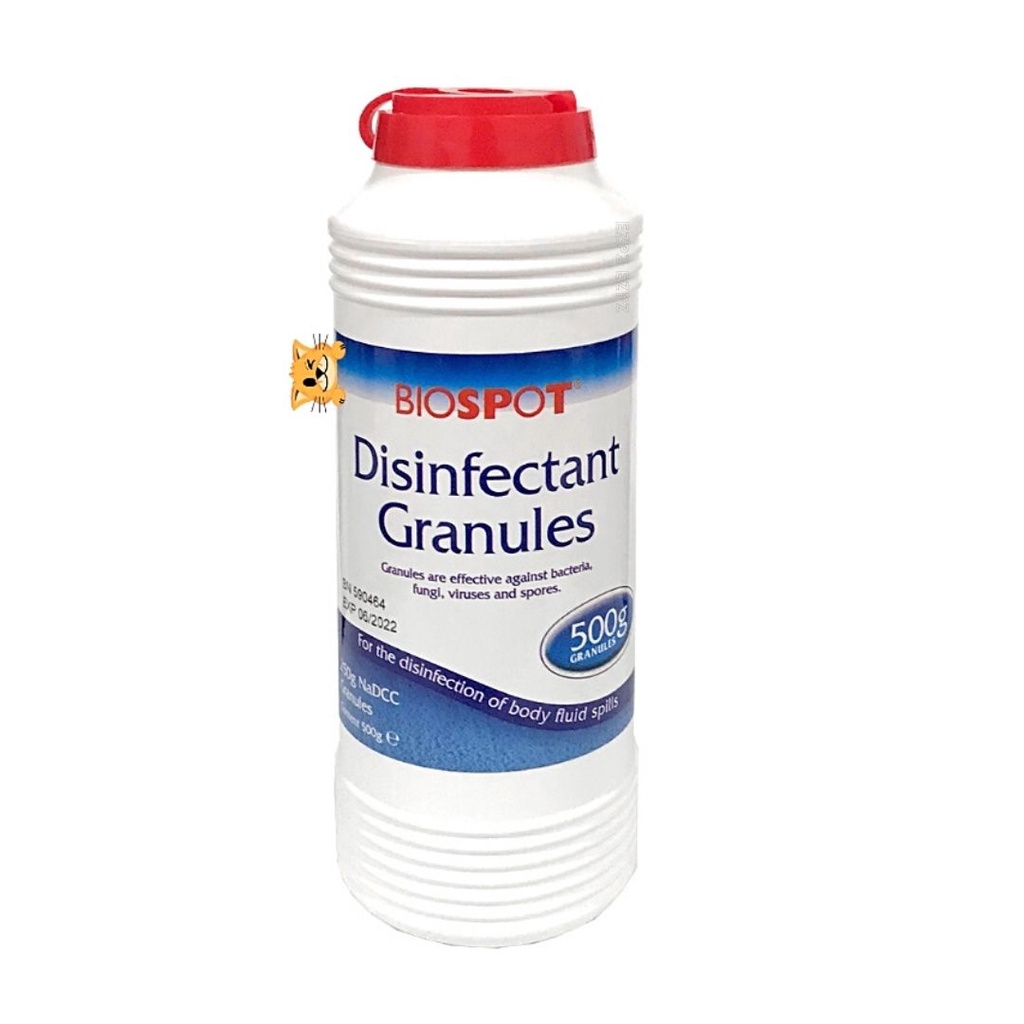 Biospot Disinfectant Granules Chlorine Dry Bleach, 50 Nadcc, 500G by