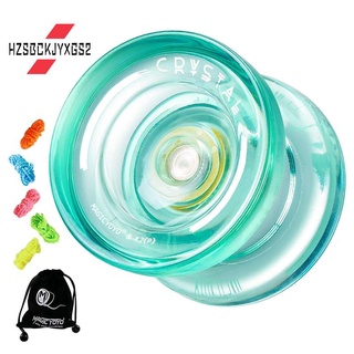 MAGICYOYO K2 Plus Crystal Responsive Yoyo,Dual Purpose Yo-Yo with Replacement Unresponsive Bearing for Intermediate,Orange