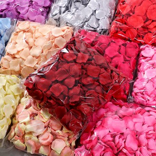 100pcs Rose Petals Flower Girl Toss Fake Silk Petals Artificial Petals For Wedding Confetti Party Event Decorations