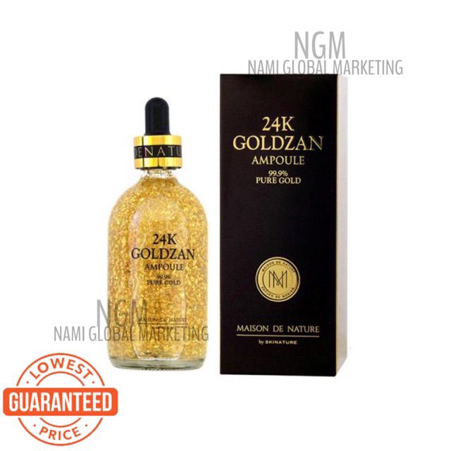 24k Serum Goldzan Ampoule 99 9 Pure Gold Ni Shopee Singapore