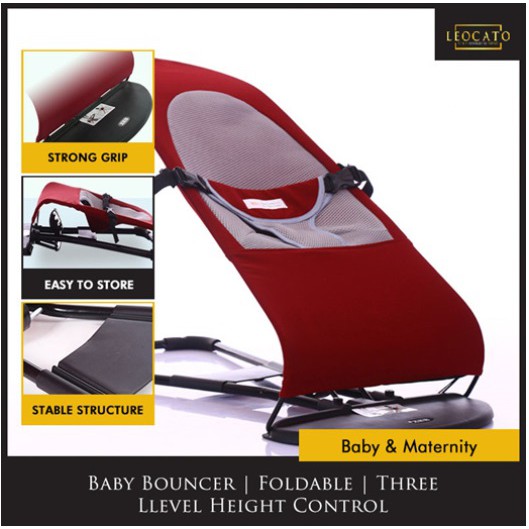 Baby Bouncer Foldable Three Level Height Control Shopee Singapore