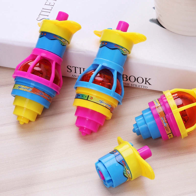 Creative Tops 5pcs Kids Plastic Toy Creative Flip Spinning Top Gyro Funny Educational GiftyuQU 
