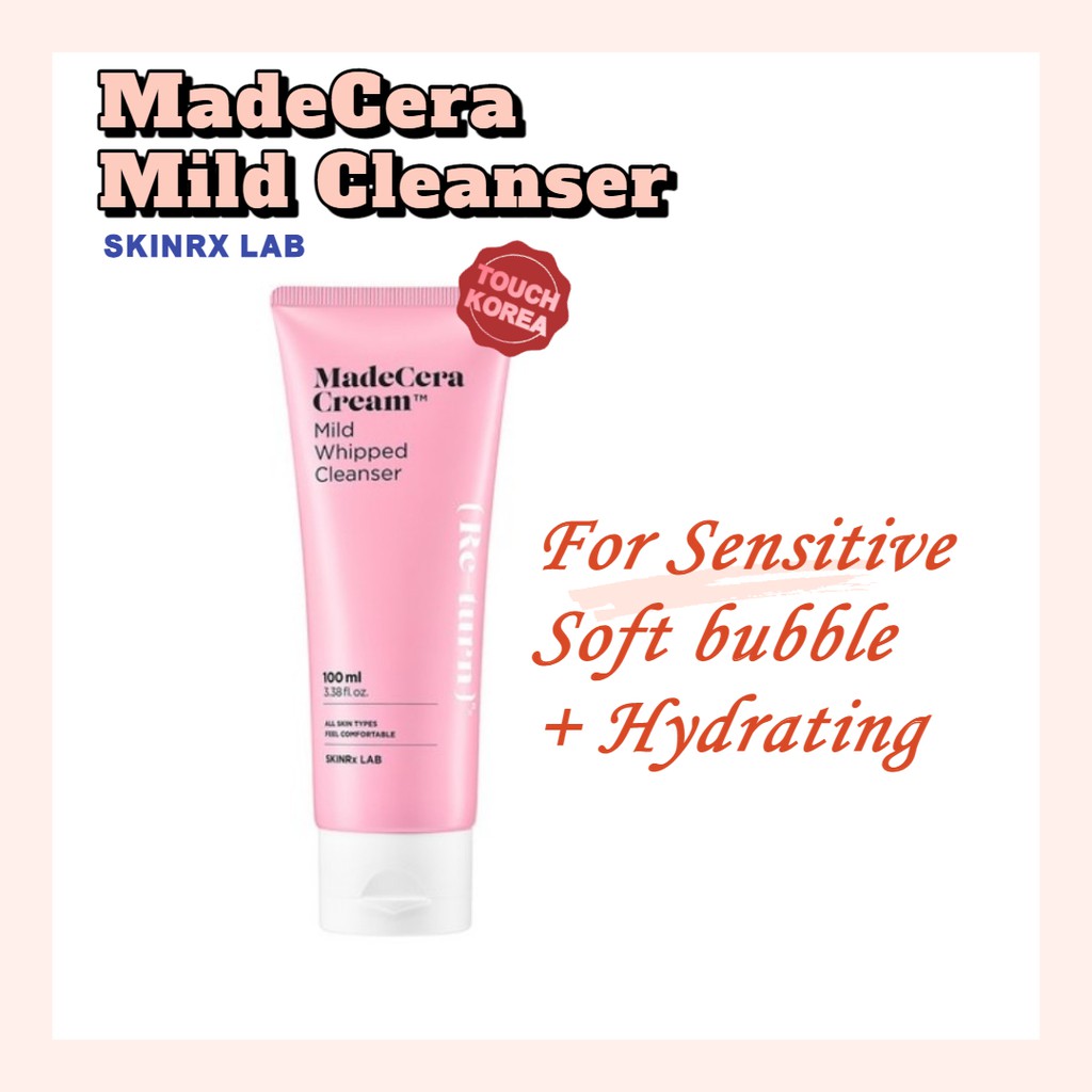 madecera cream mild whipped cleanser