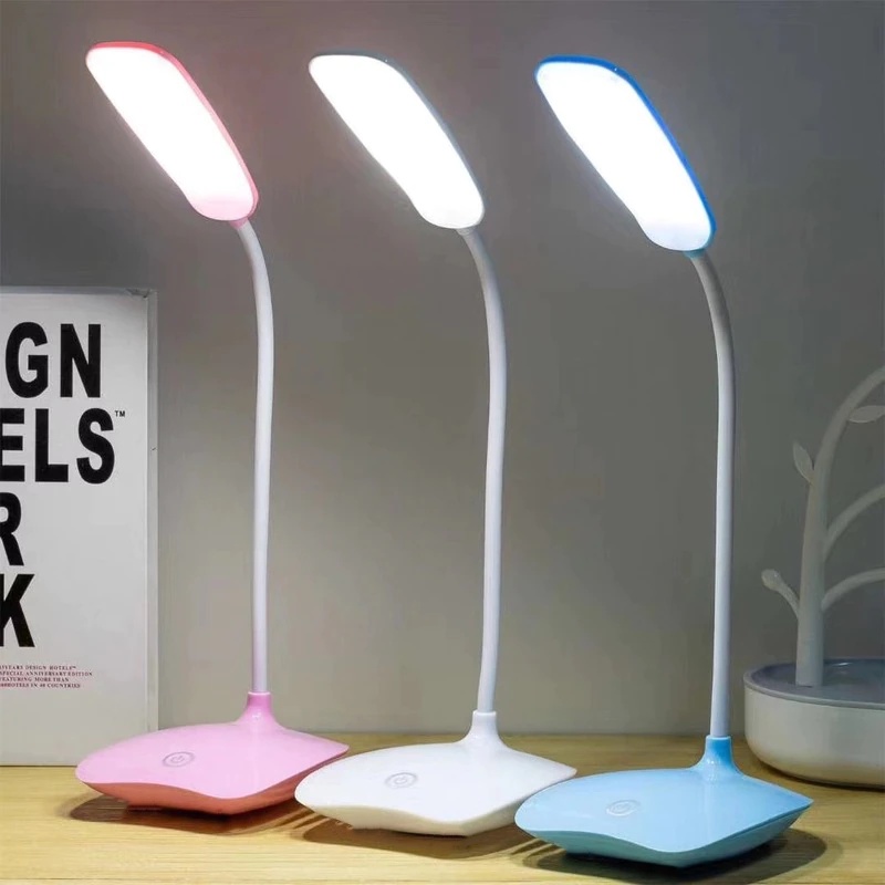 Rechargeable LED Table Lamp Flexible 3 Levels Brightness Touch Desk Study Reading Eye Caring Light