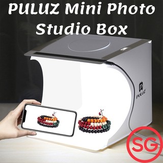 ⭐SG Seller Mini Photo Studio Box, PULUZ 20cm Portable Photography Shooting Light Tent Kit, White Folding Lighting