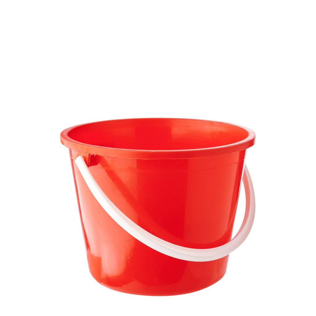 Plastic Pail - 1 Gallon, Red S-17941R - Uline