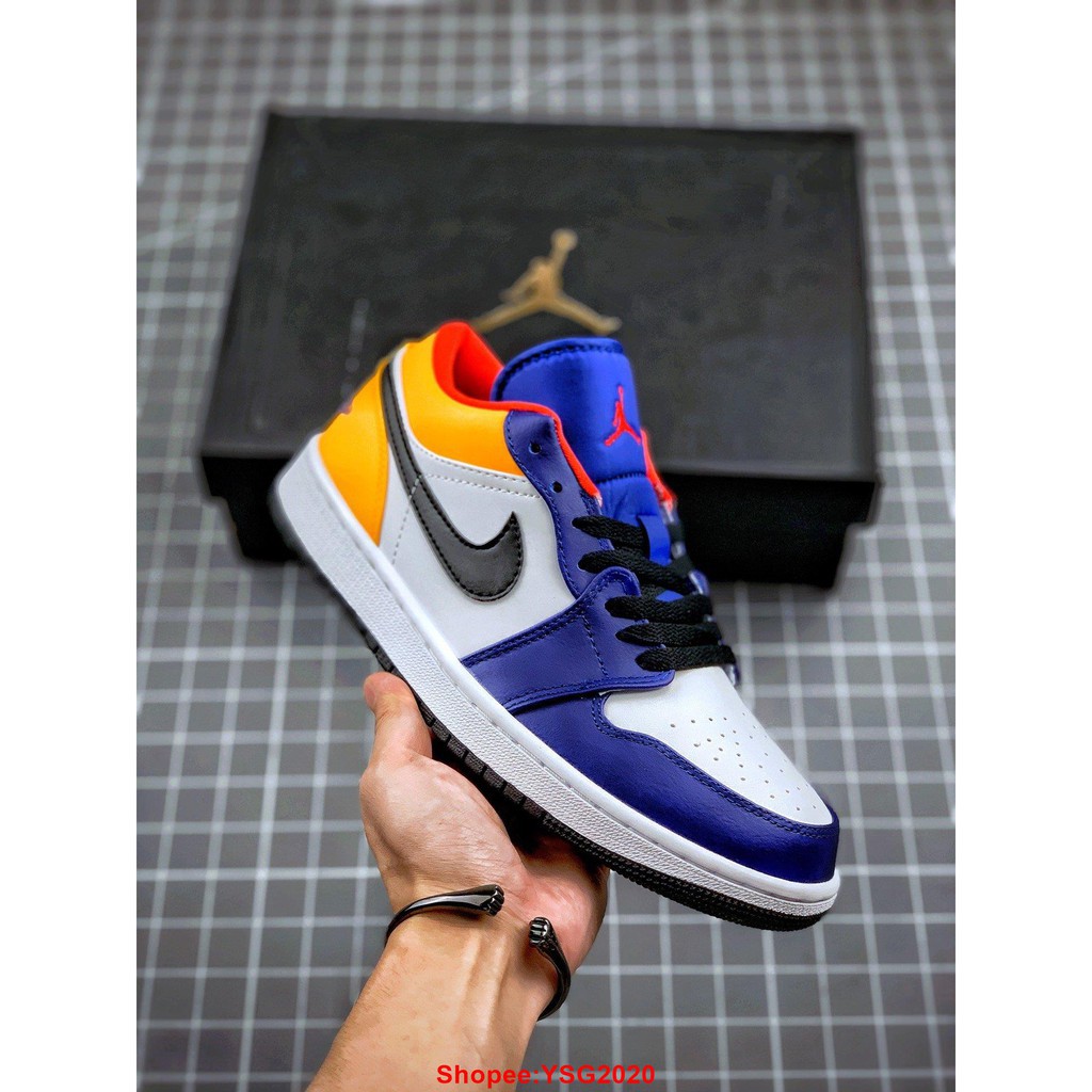 Nike Air Jordan 1 Low Blue Yellow Shopee Singapore