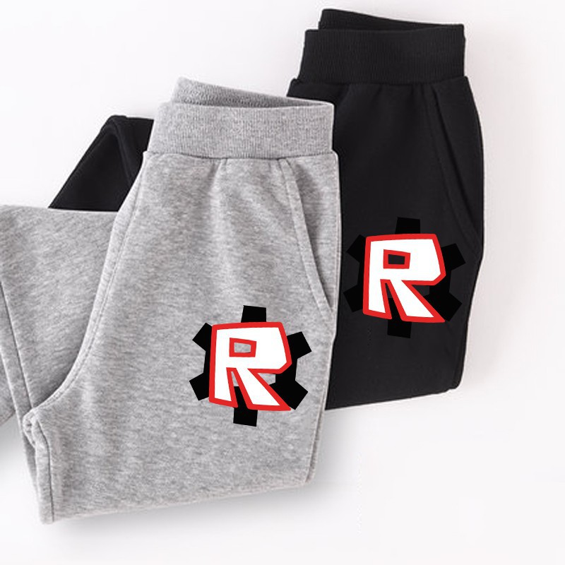 Kids Fashion Roblox Trousers Cotton Long Pant Boy Girls Icons Sweatpants - girl in shorts image result for long legs roblox shirts