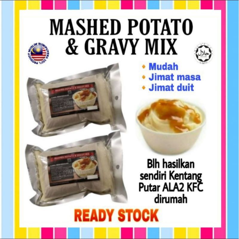 Mashed Potato With Sos Gravy Kentang Putar Bersama Sos Gravy 200gm Shopee Singapore