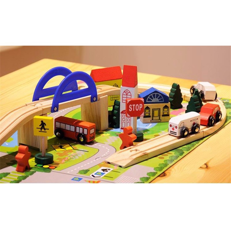 wooden train set near me