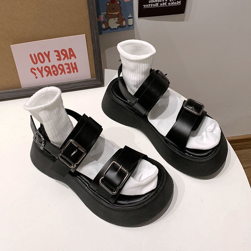 black platform sandals white sole