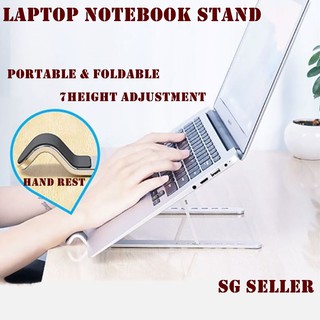 Aluminum 7 Height Non-slip Laptop Stand Notebook Cooling Pad Portable Adjustable Laptop Notebook Stand