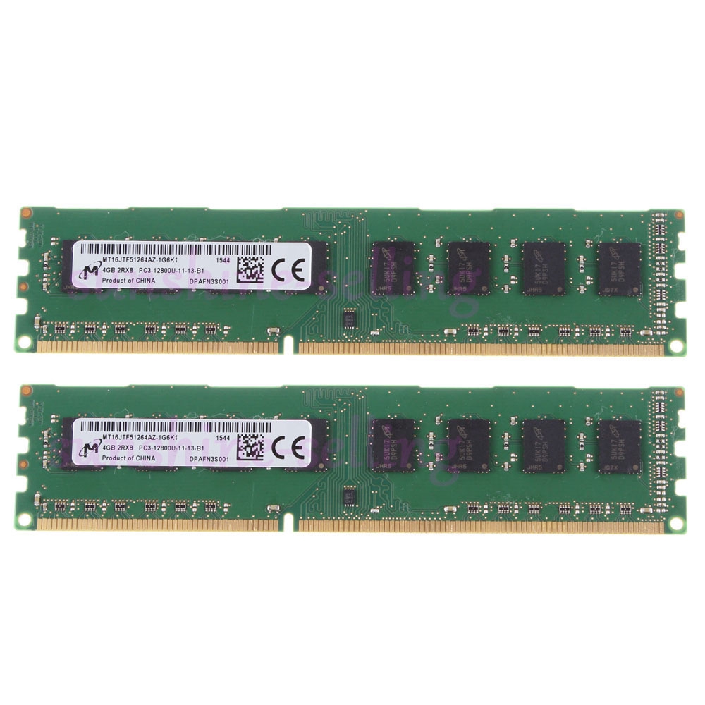 4pcs 4gb Micron Intel 2rx8 Pc3 u Ddr3 1600mhz 240pin Desktop Memory Ram Dimm New Shopee Singapore