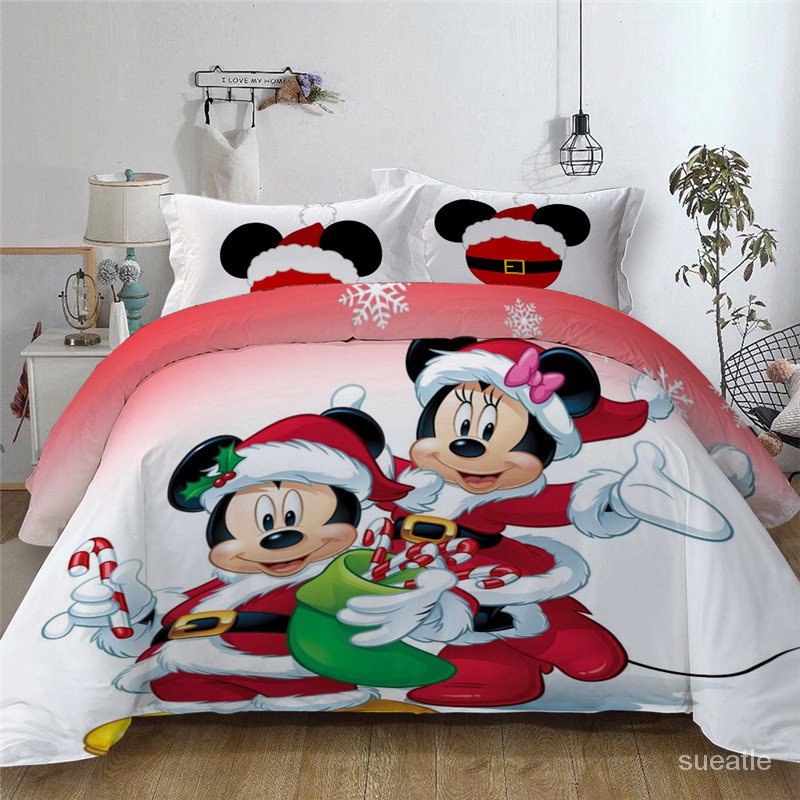Disney Mickey Mouse Minnie Duvet Cover, Mickey Mouse King Size Bedding