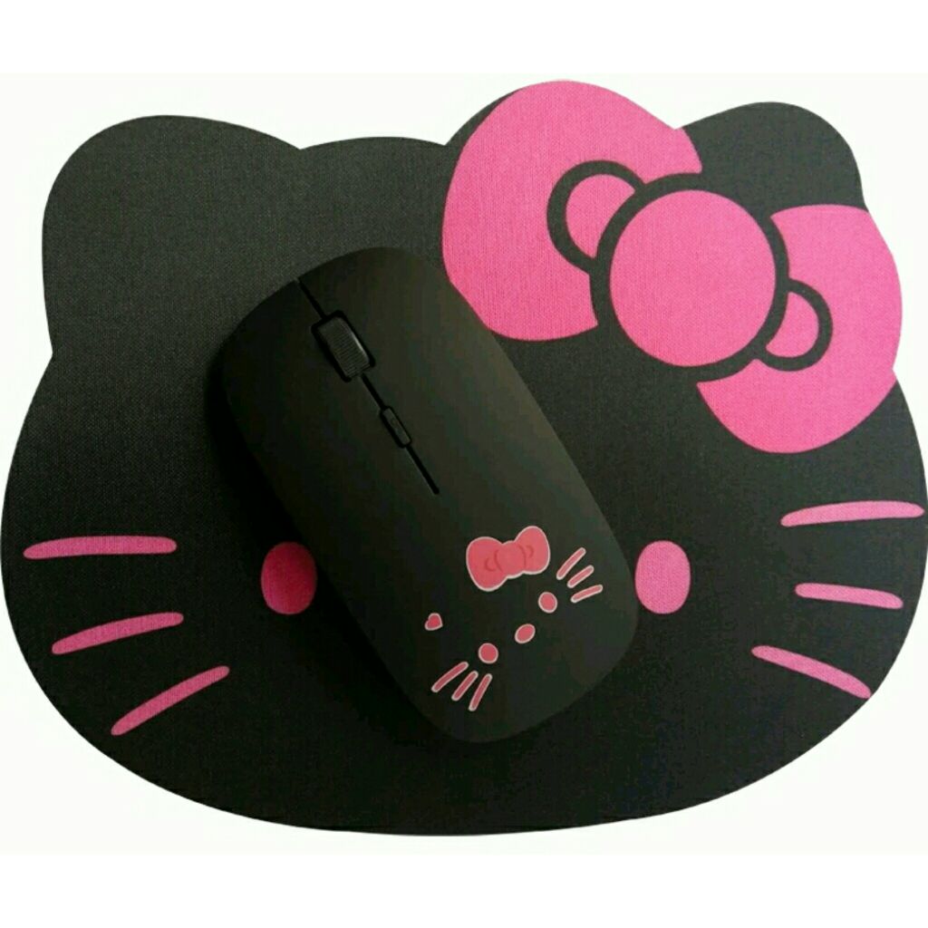 Hello Kitty Wireless Mouse with Mouse Pad Shopee Singapore