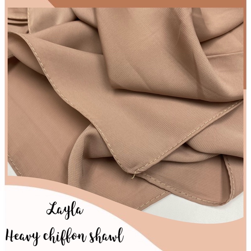 heavy chiffon shawl
