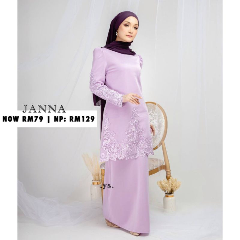 Image of [Shop Malaysia] janna hot selling new version lace kurung nikah sanding bridesmaid #5