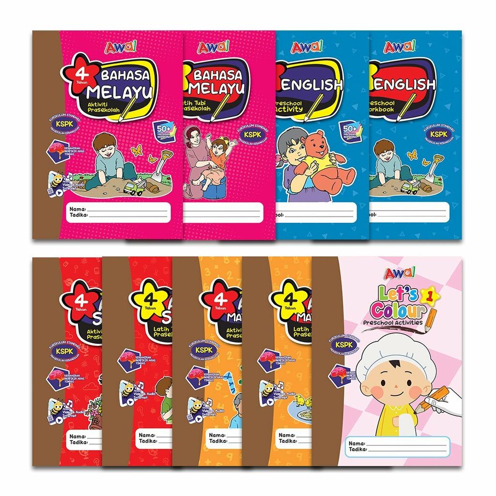 [Shop Malaysia] Using 4 Years Preschool Training Book - National Preschool  Standard Curriculum