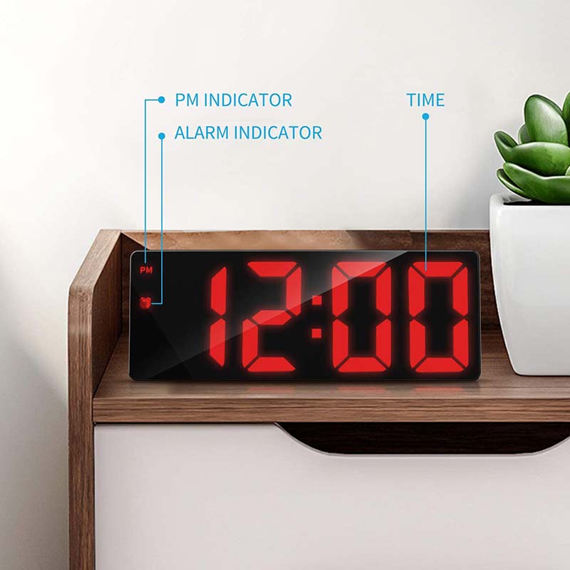 Acrylic/Mirror Digital Alarm Clock Voice Control (Powered By Battery) Table  Clock Snooze Night Mode 12/24H Electronic LED Clocks|Alarm Clocks|  AliExpress | Acrylic/mirror Digital Alarm Clock Voice Control (powered By  Battery) Table Clock