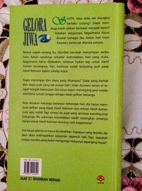 Pre Loved Novel Gelora Jiwa By Aisya Sofea Shopee Singapore