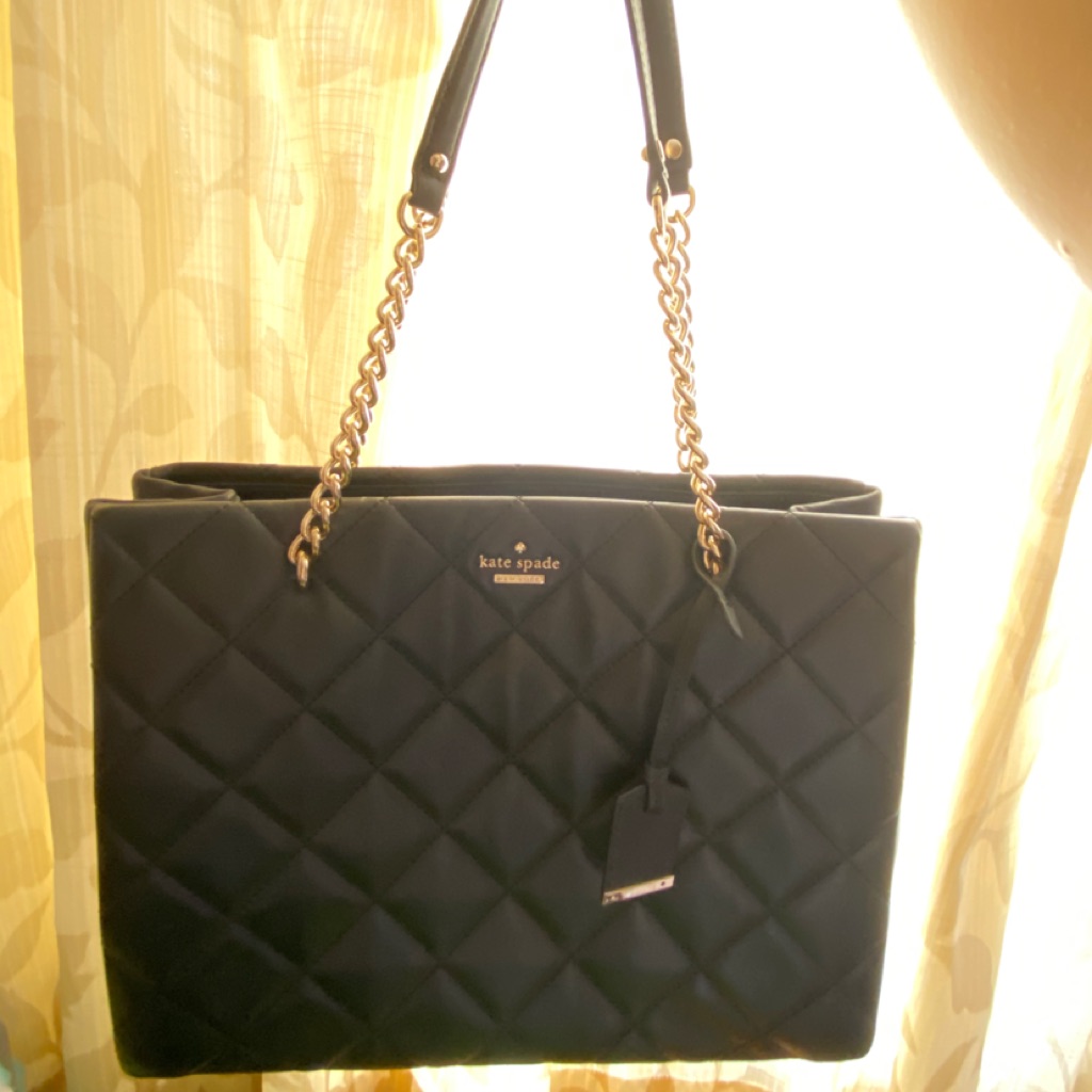 kate spade black tote