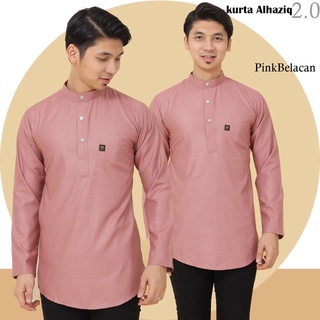 KURTA AL HAZIQ 2 0 SLIM FIT WARNA  LiLac meroon hitam  