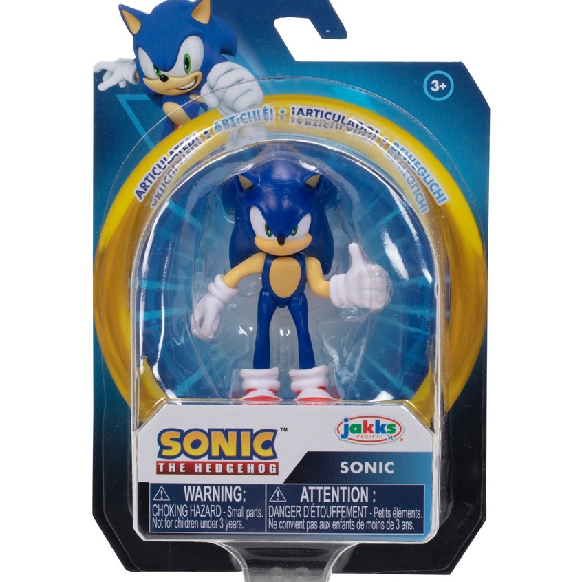 Sonic The Hedgehog 2.5-inch Modern Sonic Action Figure, Bendable ...