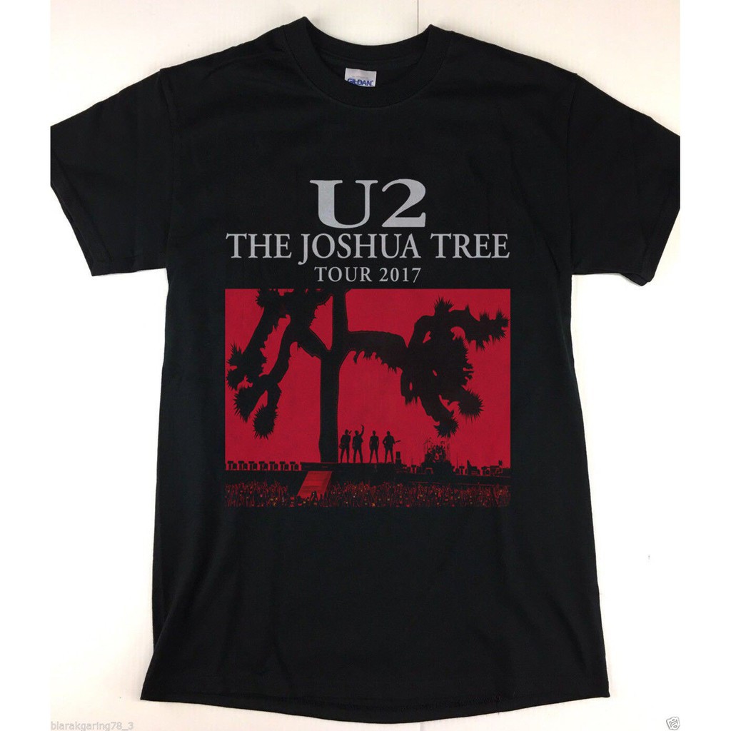 U2 The Joshua Tree T Shirt Men Tour Date Short Sleeve Round Neck Shopee Singapore