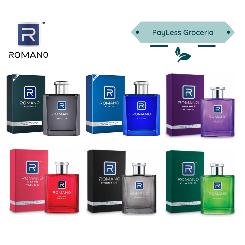 Shop Malaysia Romano Men Eau De Toilette Edt Perfume 100ml Shopee Singapore